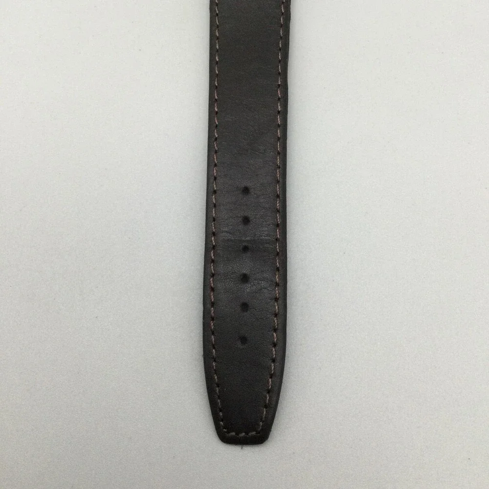 Armitron Mens Watch 38mm Two Tone Leather Strap Day Date 165FT New Battery